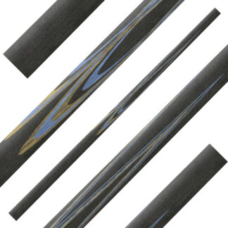 fullsplice pool cue blank tulip 5p long plaited black bocote blue