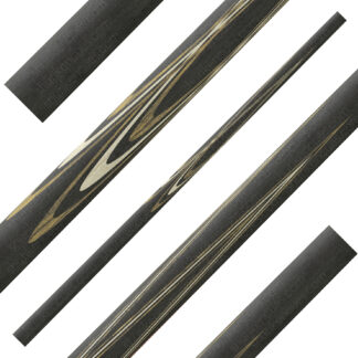 fullsplice pool cue blank tulip 5p long plaited black bocote white