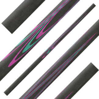 fullsplice pool cue blank tulip 5p long plaited black green pink