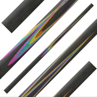 fullsplice pool cue blank tulip 5p long plaited black pink blue green yellow red