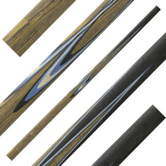 fullsplice pool cue blank tulip 5p long plaited bocote black blue white